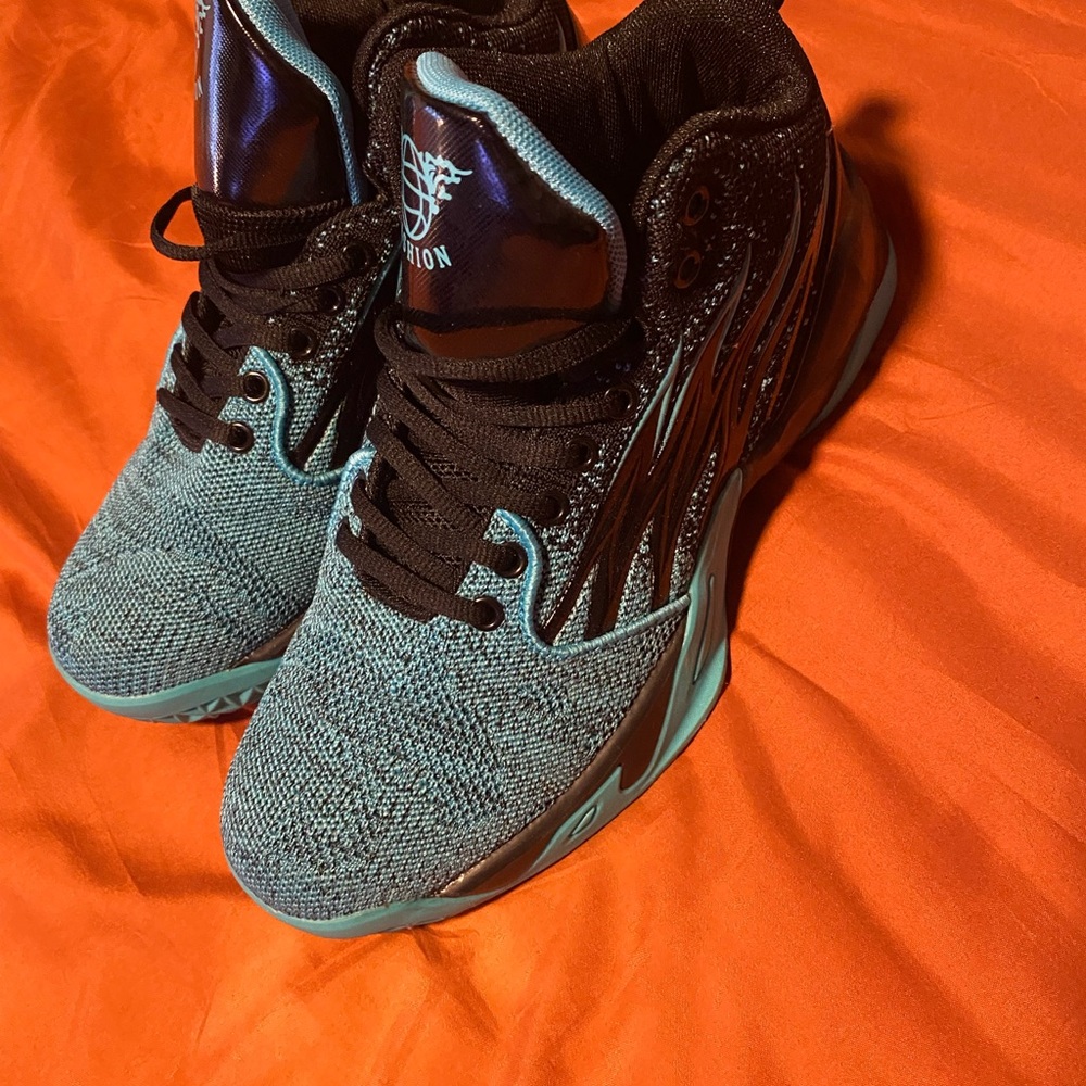 Ewing Athletics Teal and Black Sneakers